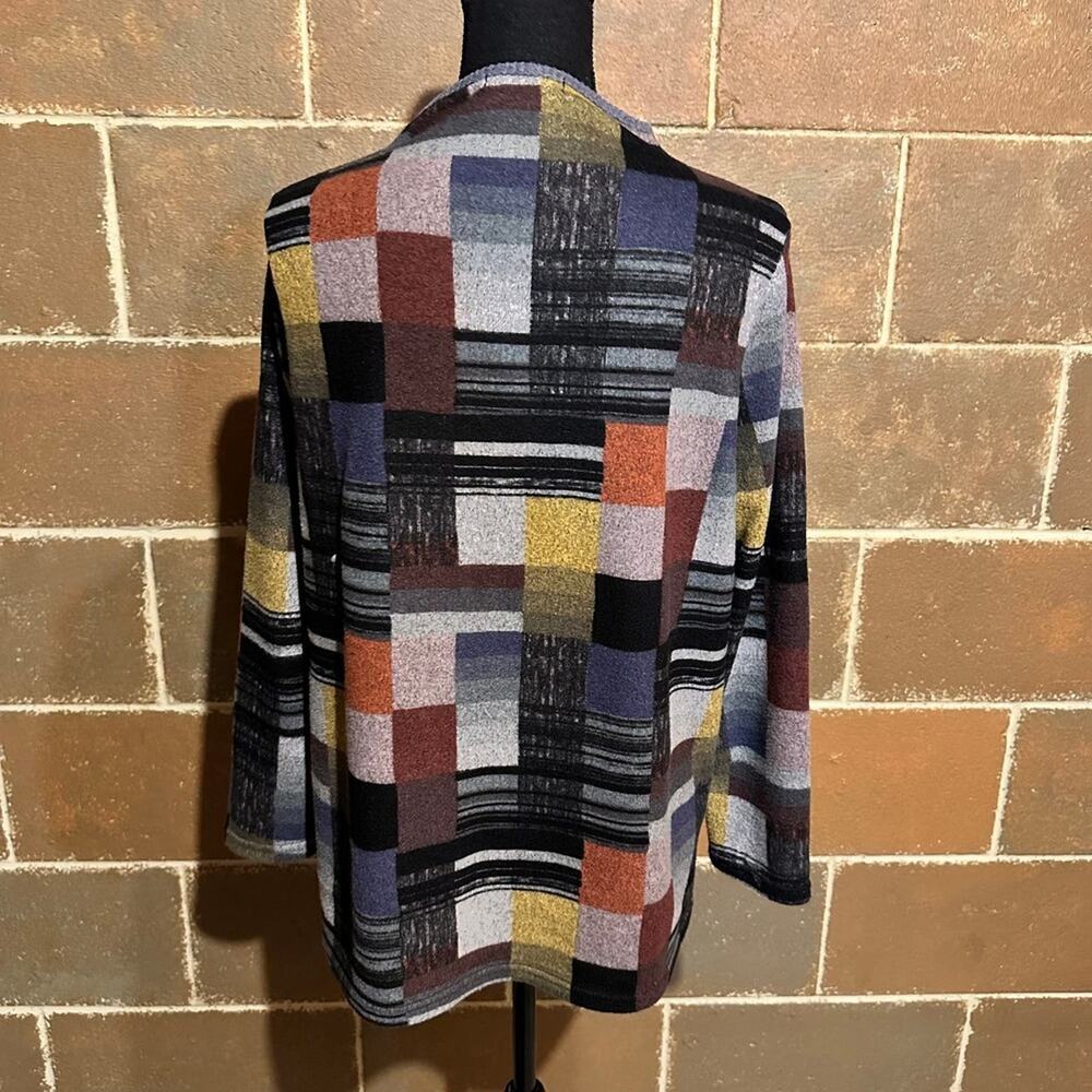 Trisha Tyler Patchwork Print Funnel Neck Career S… - image 5